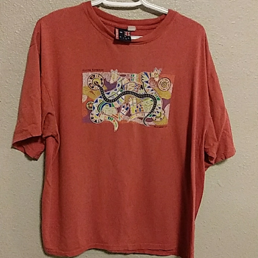 Boxing Kangaroo graphic tee shirt
